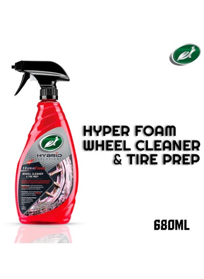 Buy Hyper Foam Wheel Cleaner 680ml Tire Prep Turtle Wax Hybrid Solutions in Saudi Arabia