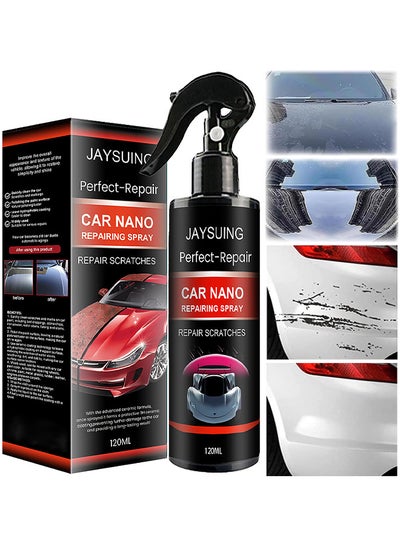 Buy Car Nano Repairing Spray, Car Scratch Repair Spray, Car Quick Repair Nano Spray, Fast Flawless Repair Scratch Spray, Nano Ceramic Crystal Coating Car Fine Scratch Removal Spra, 120ML in UAE