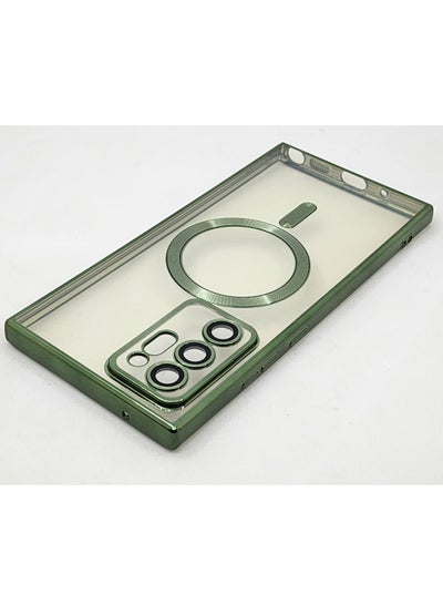 Buy Samsung Galaxy Note 20 Ultra MagSafe Case With Colored Sides & Camera Protection- Clear / Light Green in Egypt