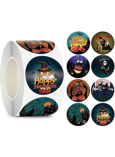 Buy Fashion Mania 500Pcs /1Roll Halloween Sticker Happy Halloween Toy Animal Thank You Decoration Adhesive Sticker Label, Halloween Decorations, in Egypt