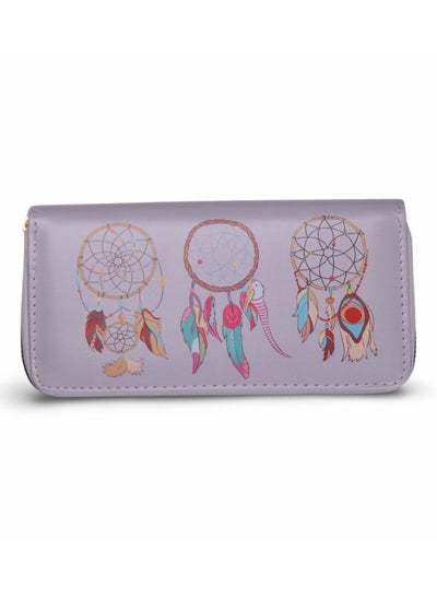 Buy Elegant leather wallet-PURPLE in Egypt