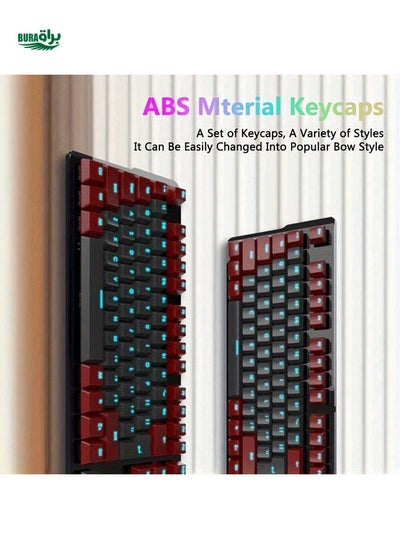 Buy Simplified 104 Keycaps, ABS OEM Universal Backlit Keycaps Replacement Mechanical Keyboard Accessories, Compatible With Cherry MX/Wateron Switches, Keyboard OEM Configuration File 61 87 104 Mechanical Keyboard (Only Keycaps) in Saudi Arabia