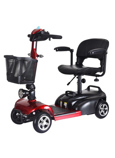 اشتري 4 Wheel Electric Folding Mobility Scooter Portable Electric Wheelchair Scooter for Adult and Elderly في الامارات