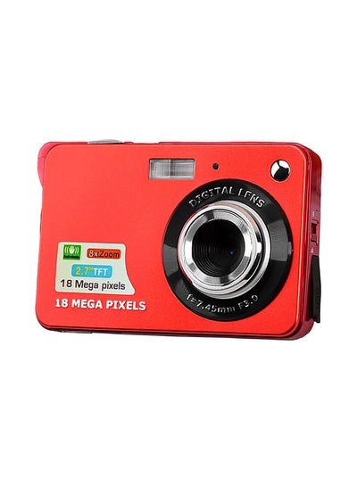 اشتري Digital Camera Mini Pocket Camera 18MP 2.7 Inch LCD Screen 8x Zoom Smile Capture Anti-Shake with Battery في السعودية