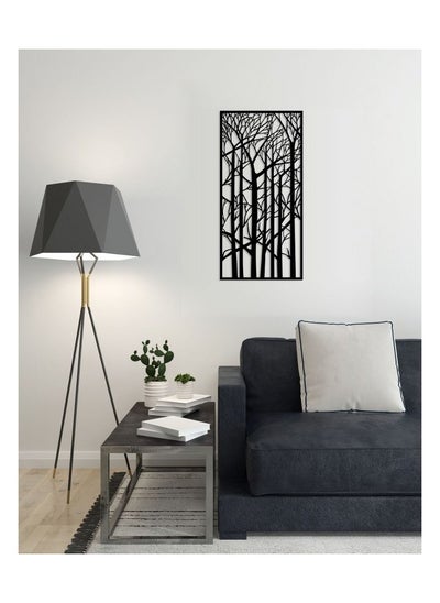 Buy Decorative Forest trees in winter wooden wall Art 40X80 cm in Egypt