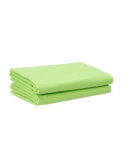 Buy Home of linen-cotton pillow case set, size 50 * 70cm, lime in Egypt