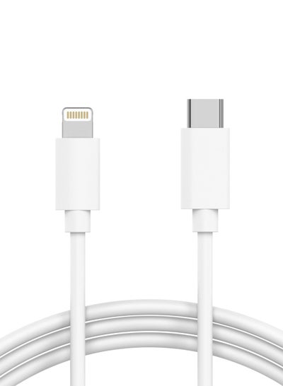Buy USB To Lightning Cable Data Sync And Charging Cable For Apple iPhone 1 Meter in UAE