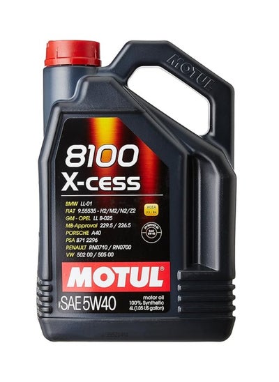 اشتري Motul 8100 X-cess SAE 5W-40-4LTR في الامارات