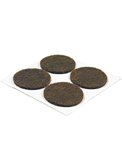 اشتري Tru-Guard 1 Inch Brown Felt Pads Pack Of 4 في الامارات