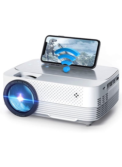 Buy Android Projector |1080P Full HD Supported 4000L Outdoor Portable Projector, 200" Display Home Theater Movie Projector in UAE