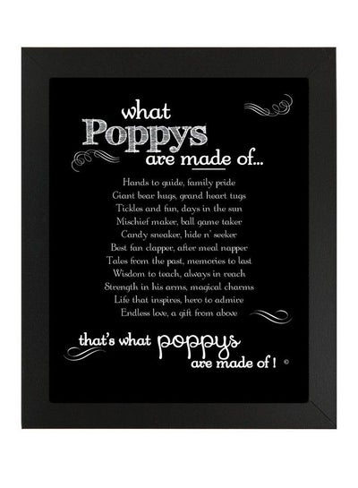اشتري The Grandparent Gift For Grandpa What Poppy'S Are Made Of Poem Frame في الامارات