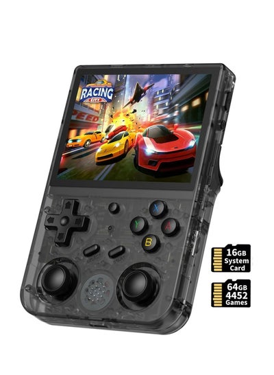 Buy RG353V Retro Handheld Game with Dual OS Android 11 and Linux, RG353V with 64G TF Card Pre-Installed 4452 Games Supports 5G WiFi 4.2 Bluetooth(Black) in Saudi Arabia