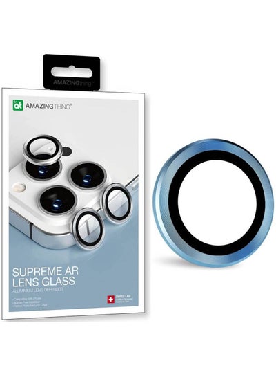 Buy Supreme AR Defender for iPhone 13 Pro Max Camera Protector 6.7 Inch 3 Lens - Sierra Blue in UAE