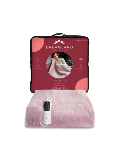 اشتري Dreamland Snuggle Up Warming Throw Pink 120X160Cm في الامارات