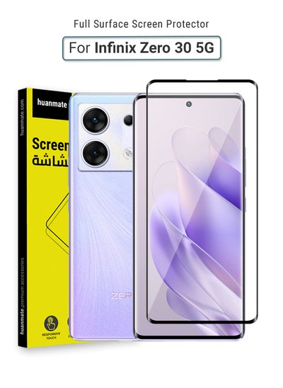 Buy Infinix Zero 30 5G Screen Protector – Premium Edge to Edge Tempered Glass, High Transparency, Delicate Touch, Anti-Explosion, Smooth Arc Edges, Easy Installation in Saudi Arabia