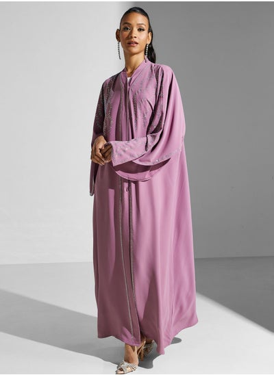 Buy Embellished Cape Sleeve Abaya in Saudi Arabia