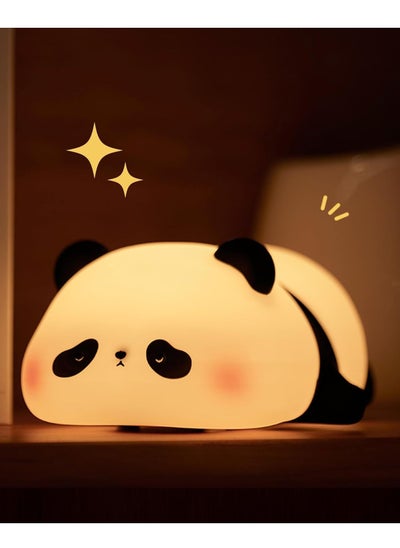 اشتري Panda Night Light for Kids, Cute Panda Lamp Silicone Nursery Night Light Bedroom Nightlights USB Rechargeable Bedside Lamp for Baby Children Toddlers Women Teen Girls Breastfeeding Gift في الامارات