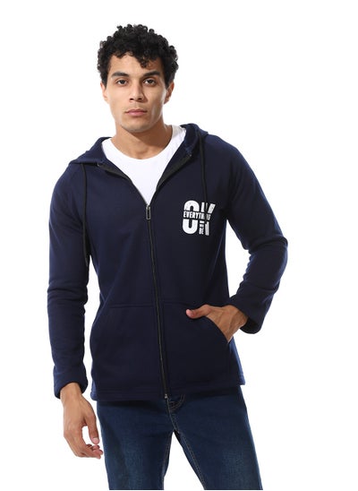 Buy Mens Hoodie With Through Zipper And Printed in Egypt