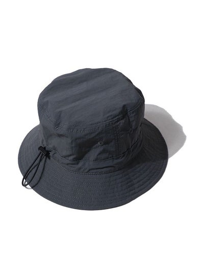 Buy Sun Hat Summer Bucket Hat Outdoor Fishing Hiking Beach Cap For Men and Woman  Mesh Breathable Caps with Wind Rope Adjustable Size in Saudi Arabia