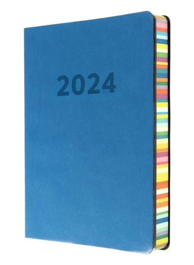 اشتري Collins Edge Rainbow 2024 Diary A5 Day to Page Planner (with Appointments) - Lifestyle Planner and Organiser for Office, Work, Personal and Home - Daily - Light Blue - ED151.U57-24 في الامارات