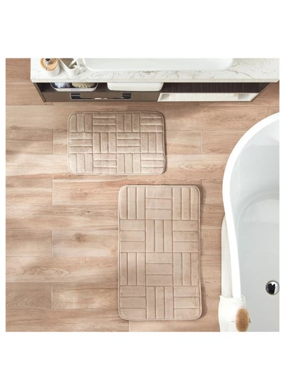 اشتري Stripe Bath Mat - Set of 2 في السعودية