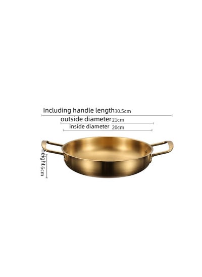 اشتري New Stainless Steel Flat Bottomed Dry Pan في الامارات