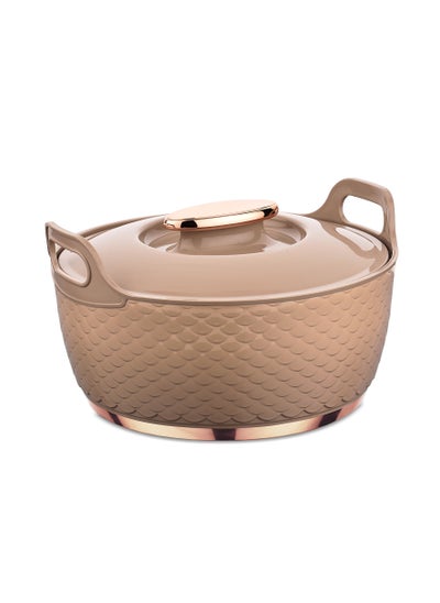 Buy Majestic Casserole Gold Stainless Steel Insulated Hotpot 5000ML in UAE