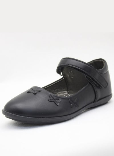 Buy Mon Ami Girls and Kids School Shoes, Hook and Loop Strap, Flats and Lightweight for Kids, Casual Baby Girl Shoes for Party, School Uniform, Black Dress and Wedding. in UAE