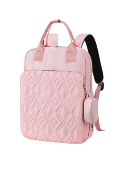 Buy Baby Diaper Bag Backpack With Nappy Tote - Pink in Saudi Arabia