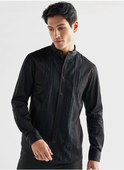 اشتري Lace Detail Regular Fit Shirt في السعودية