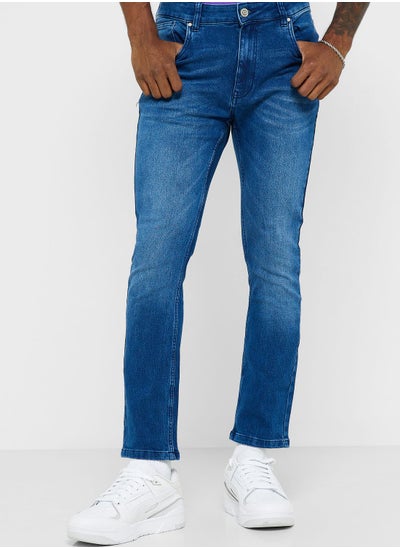 Buy Slim Fit Washed Jeans in UAE