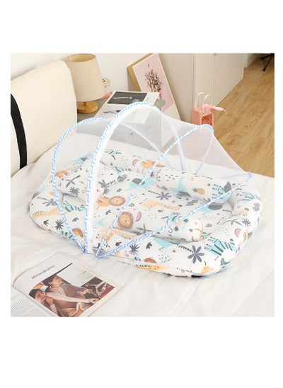 Buy Newborn Baby Nest Sleeper Soft Breathable Infant Crib Bassinet in Bed with Parents with Mosquito net and Pillow in Saudi Arabia