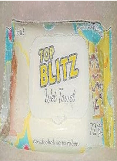 اشتري Top Blitz - Wipes -72 Wet Towel for Kids في مصر