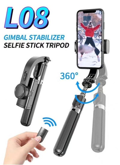 Buy L08 Selfie Tripod Stick Stand For iPhone And Smart Andriod Mobile in UAE