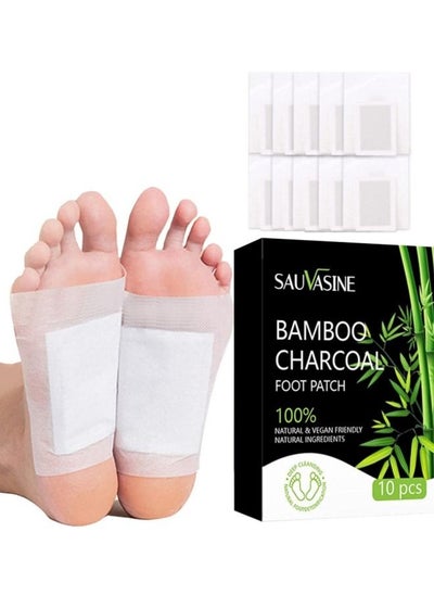 Buy Bamboo Charcoal Foot Patch,Deep Cleansing Foot Pads for Stress Relief, Better Sleep & Foot Care in UAE