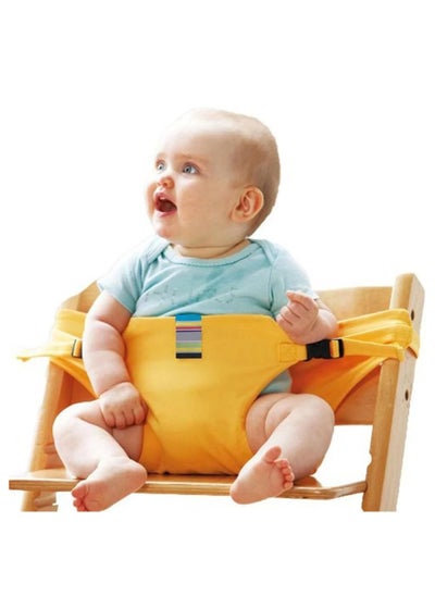 Buy Baby Feeding Chair Strap Baby Feeding Belt Washable Baby Safety Belt for Chair or Mom Waist (Yellow) in Egypt