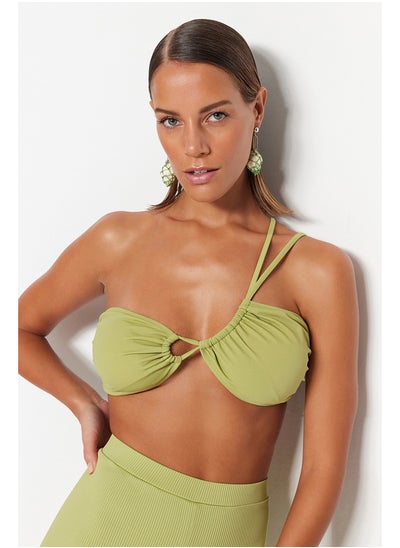 Buy Green One-Shoulder Tunnel Bikini Top TBESS23BU00290 in Egypt