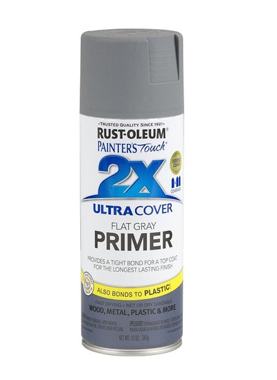 اشتري Spray Paint Painters Touch 2X Flat Primer Gray 12oz في الامارات