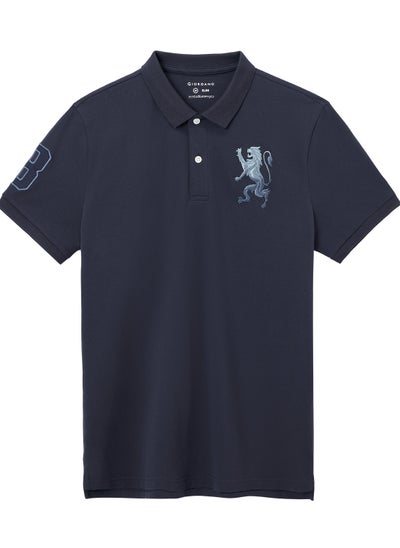 اشتري Men's Lion Polo Blue في الامارات