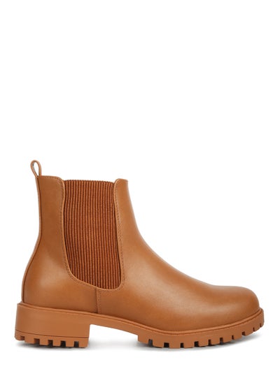 Buy Chelsea Styled Ankle Boot in Tan in UAE