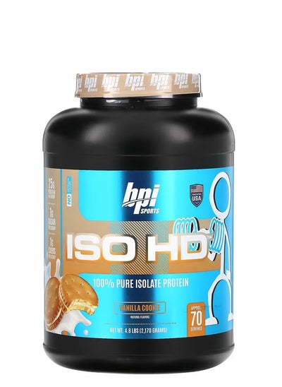 Buy ISO HD 100% Pure Isolate Protein Vanilla Cookie 4.8LBS in UAE