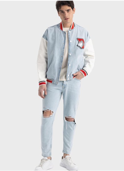 Buy Buttoned Bomber Jacket in Saudi Arabia