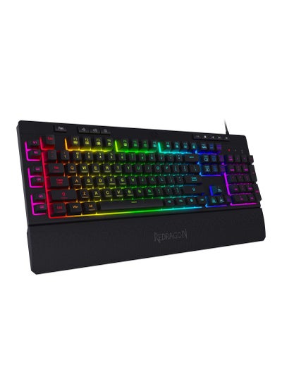 اشتري K512 SHIVA RGB Membrane Gaming Keyboard with Multimedia Keys في الامارات