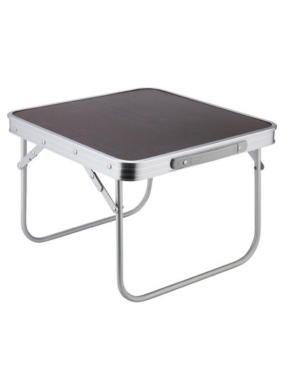 Buy Folding Aluminum Table, Brown, 40x40x29 Cm in Saudi Arabia