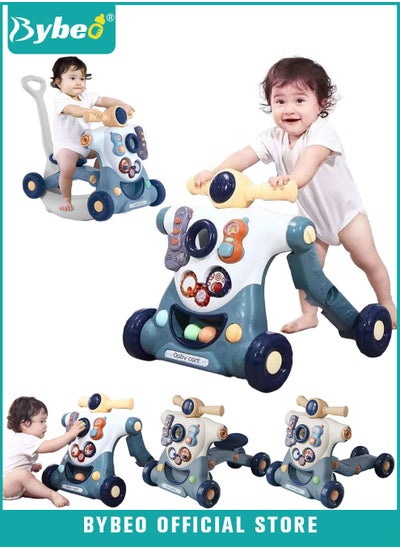 اشتري 6 in 1 Babies Learning Walker, Sit to Stand Baby Walkers, Multiple Toddler Activity Center, Adjustable Push Stroller, Toy Gift for Babies Boys Girls Toddlers في الامارات