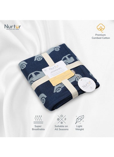 اشتري Soft Baby Blankets For Boys And Girls 100% Combed Cotton Lightweight Fleece في الامارات