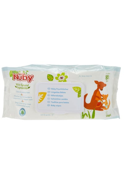 Buy Baby Wipes for 0m Plus Babies 80 Piece Pack in Saudi Arabia