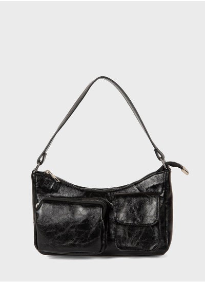 اشتري Faux Leather Shoulder Bag في الامارات