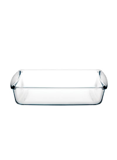 Buy Midi Rectangular Glass Baking Tray 1320 ml 26x15x5.5 cm in UAE
