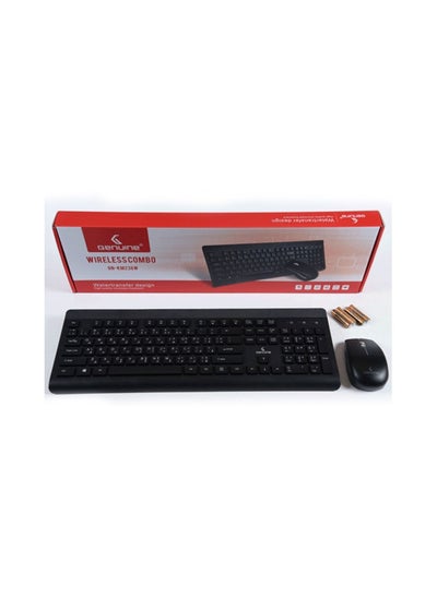 Buy Genuine Wireless Keyboard With Mouse Black, in UAE